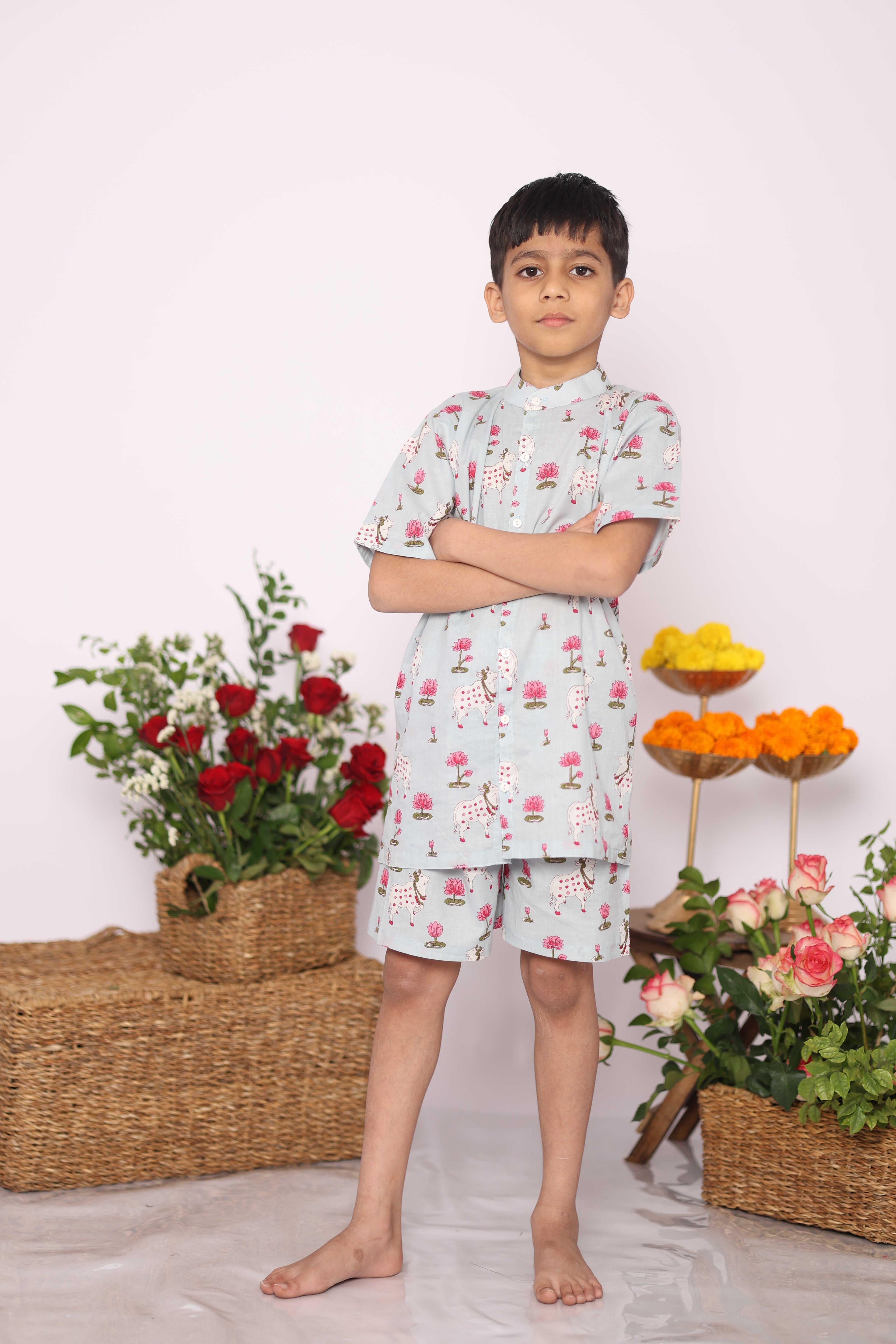 Pichwai Lotus Co-Ord Set