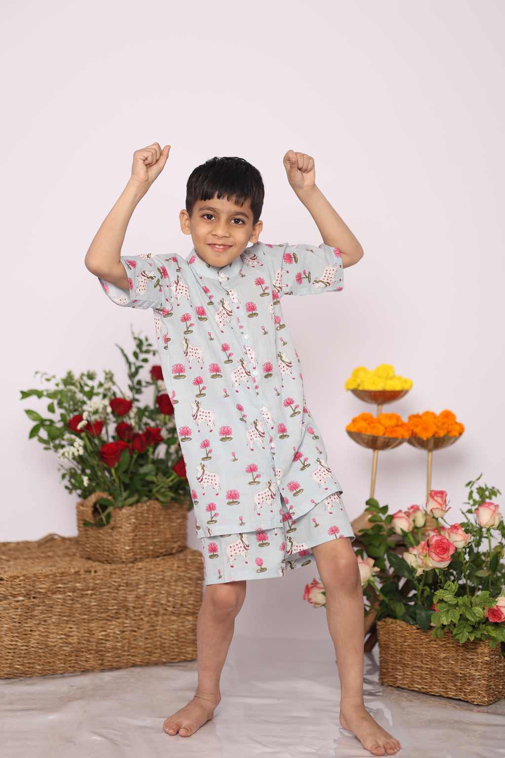 Pichwai Lotus Co-Ord Set