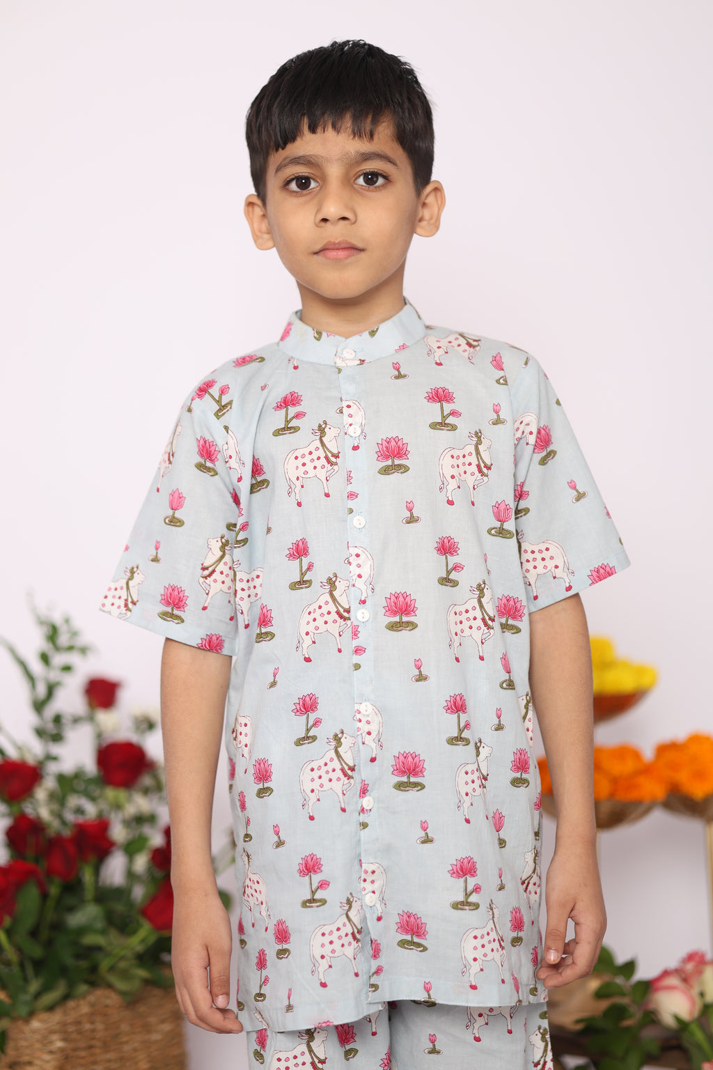 Pichwai Lotus Co-Ord Set