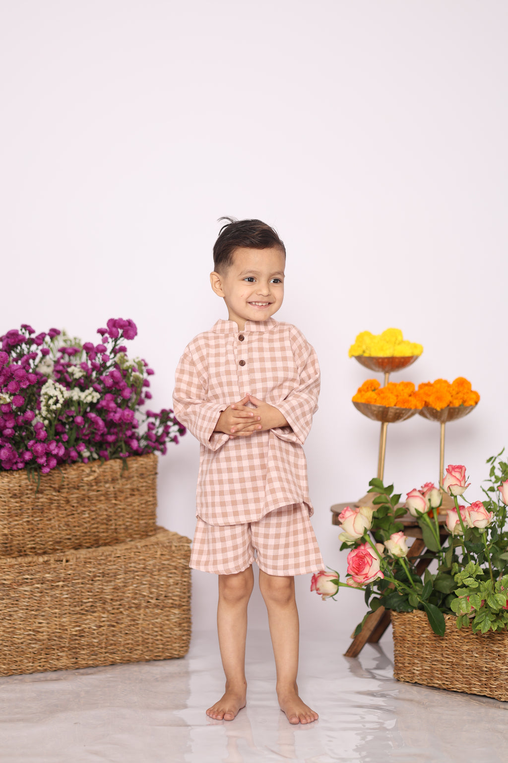Rosewood Checks Co-Ord Set