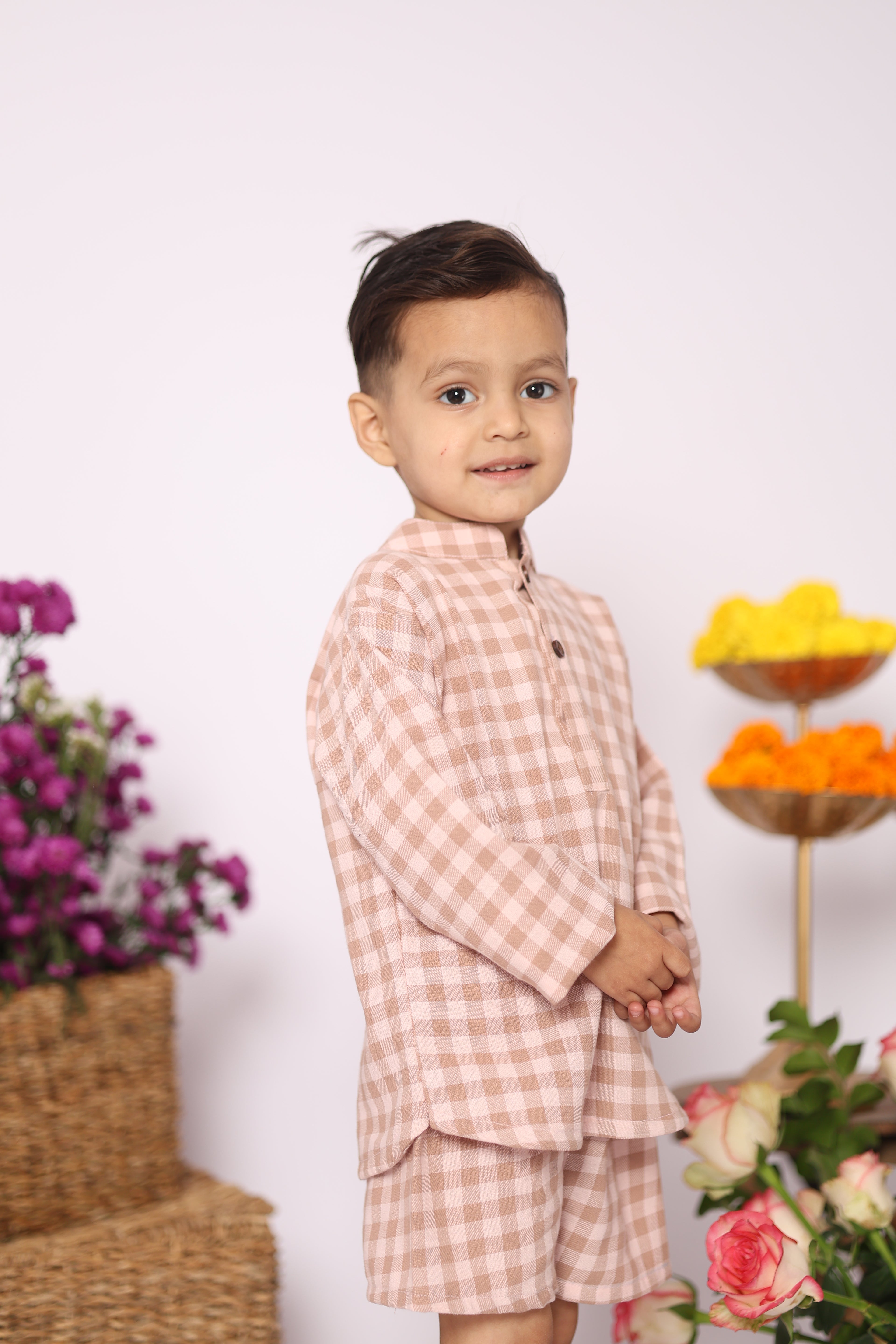 Rosewood Checks Co-Ord Set