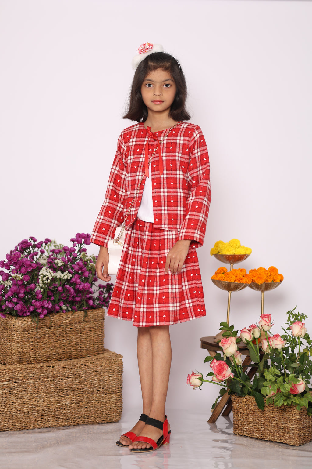 RUBY Plaid Skirt Set