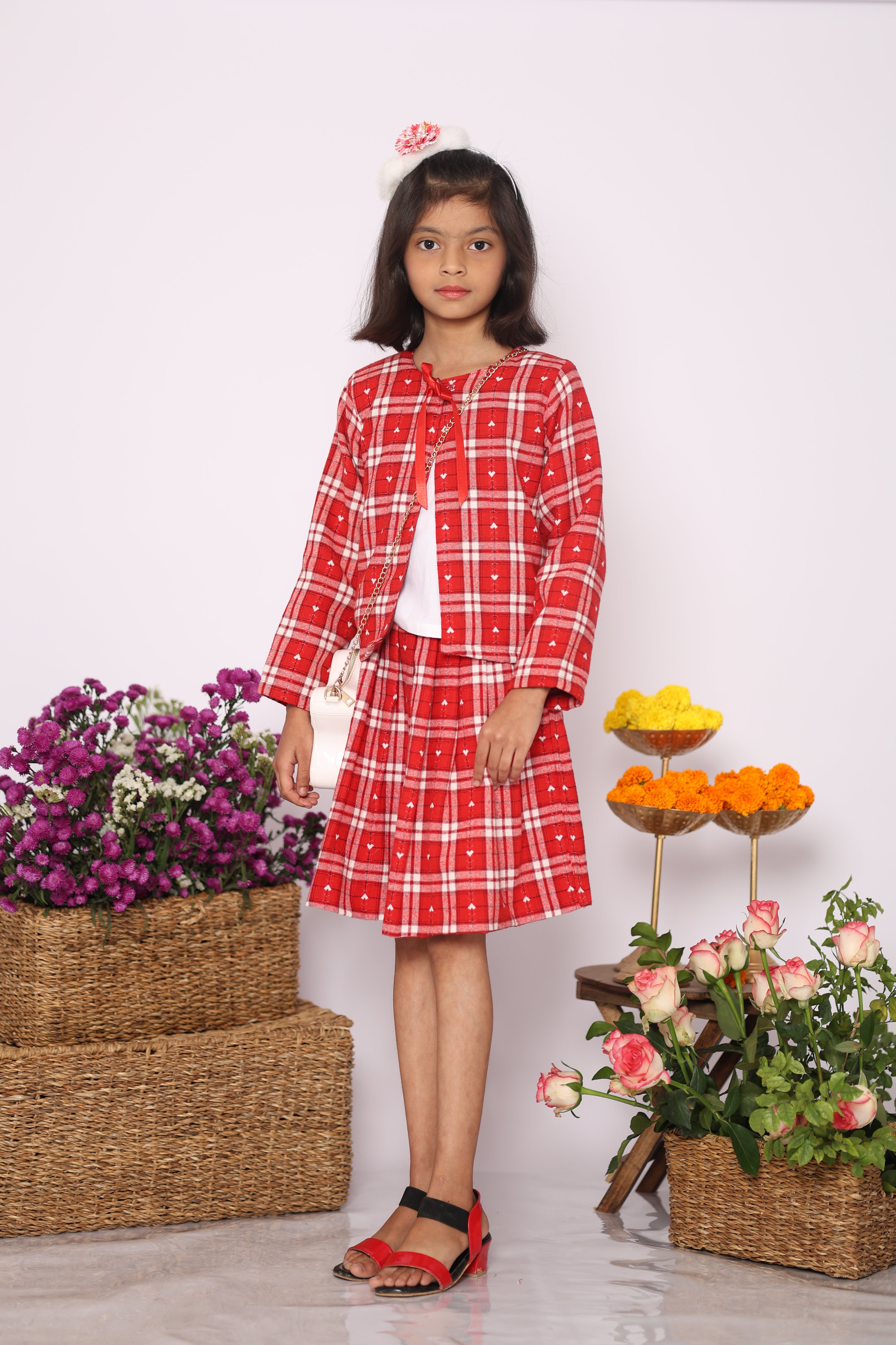 RUBY Plaid Skirt Set