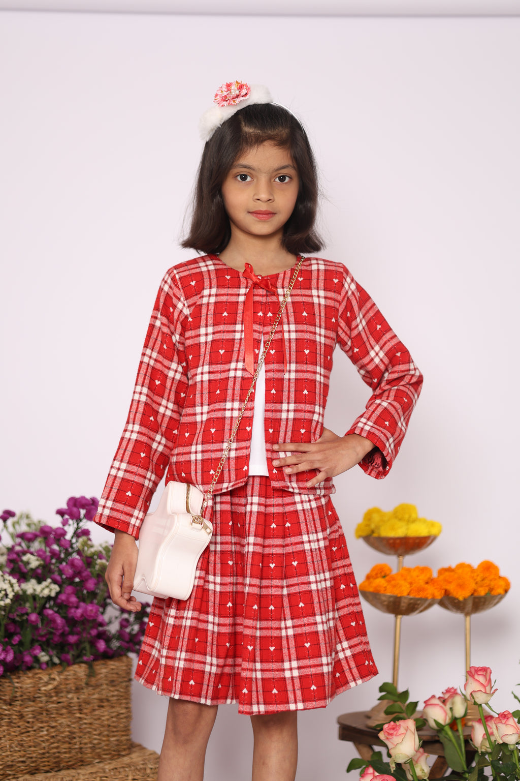 RUBY Plaid Skirt Set