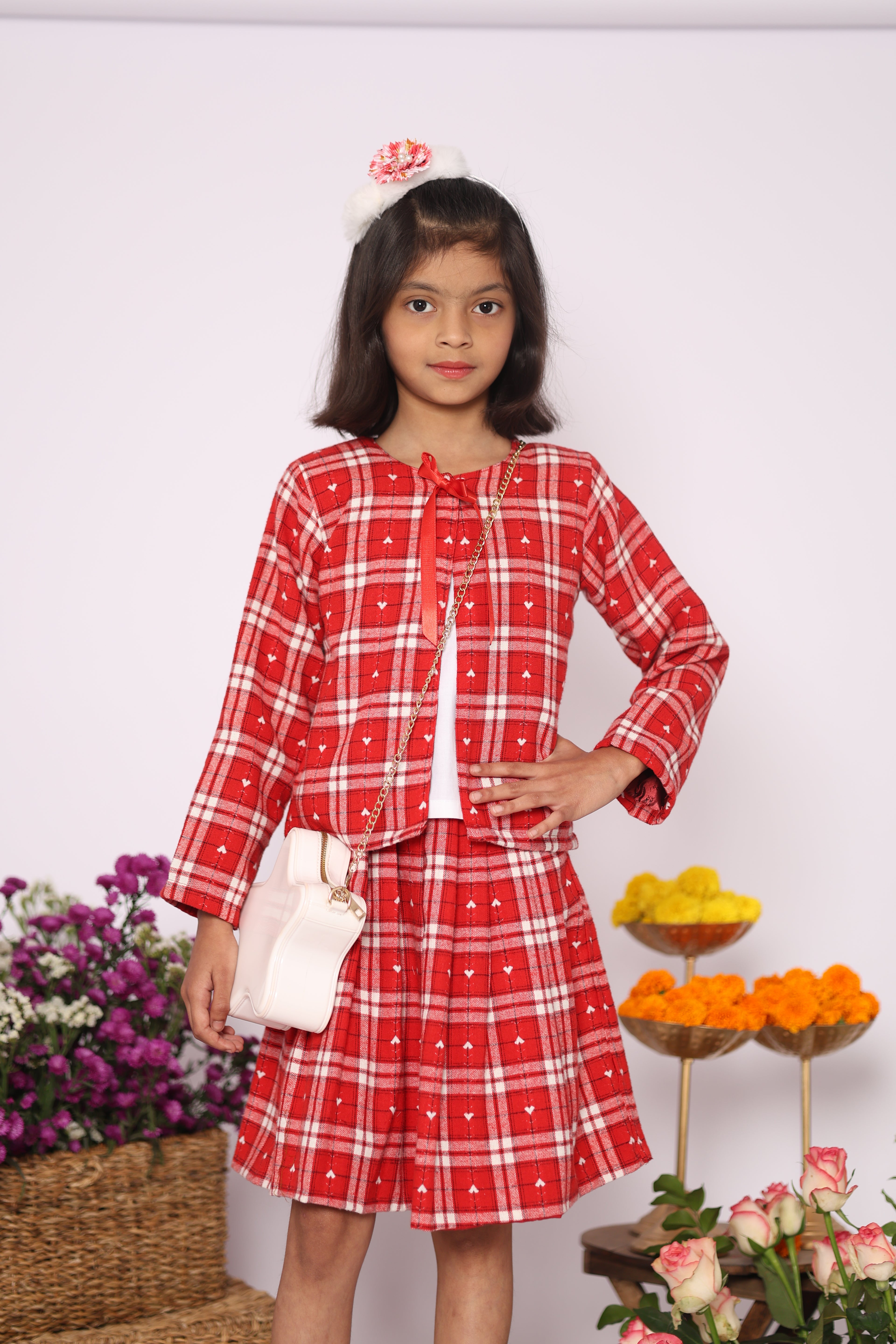 RUBY Plaid Skirt Set