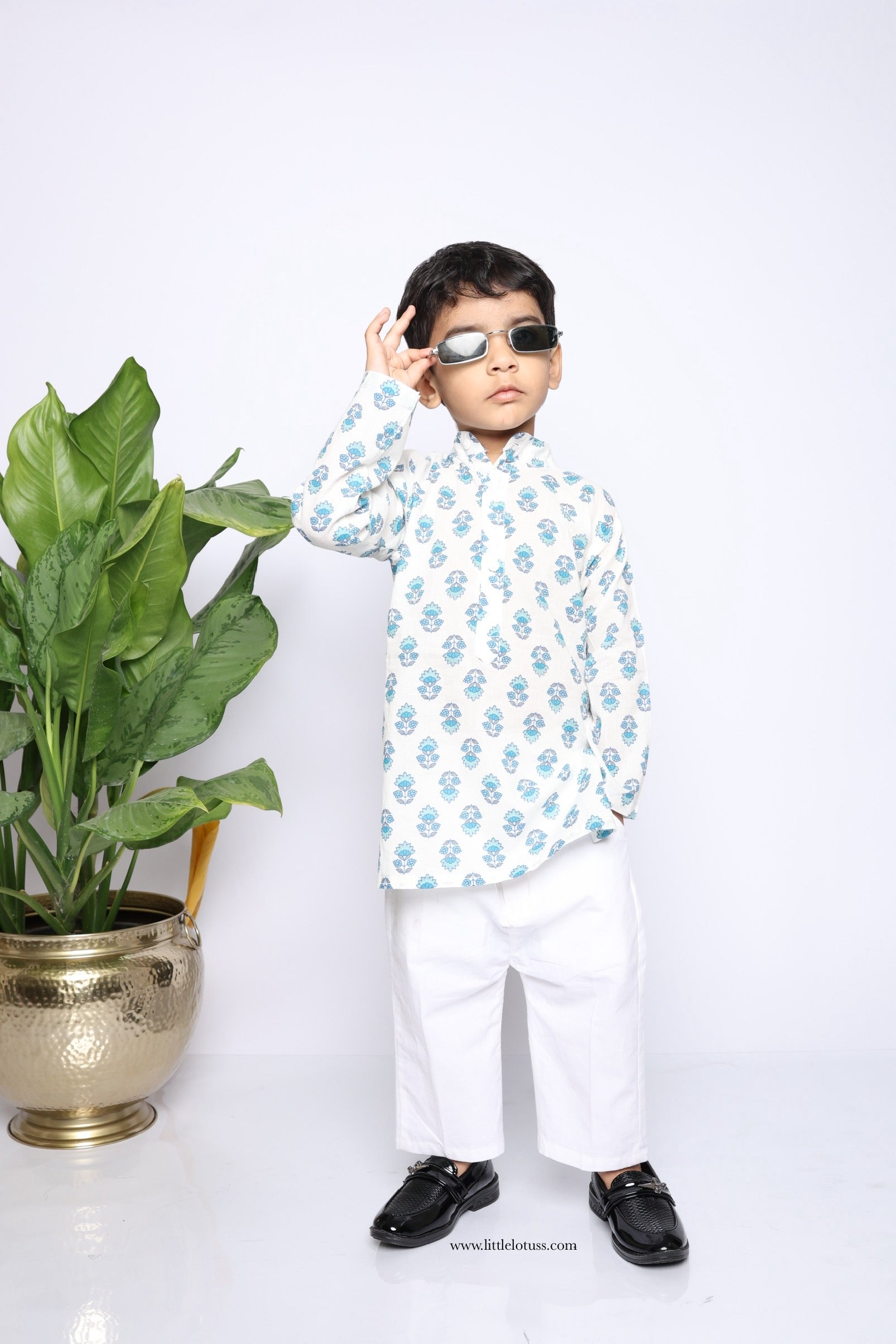 Blue Noir Kurta Pajama Set