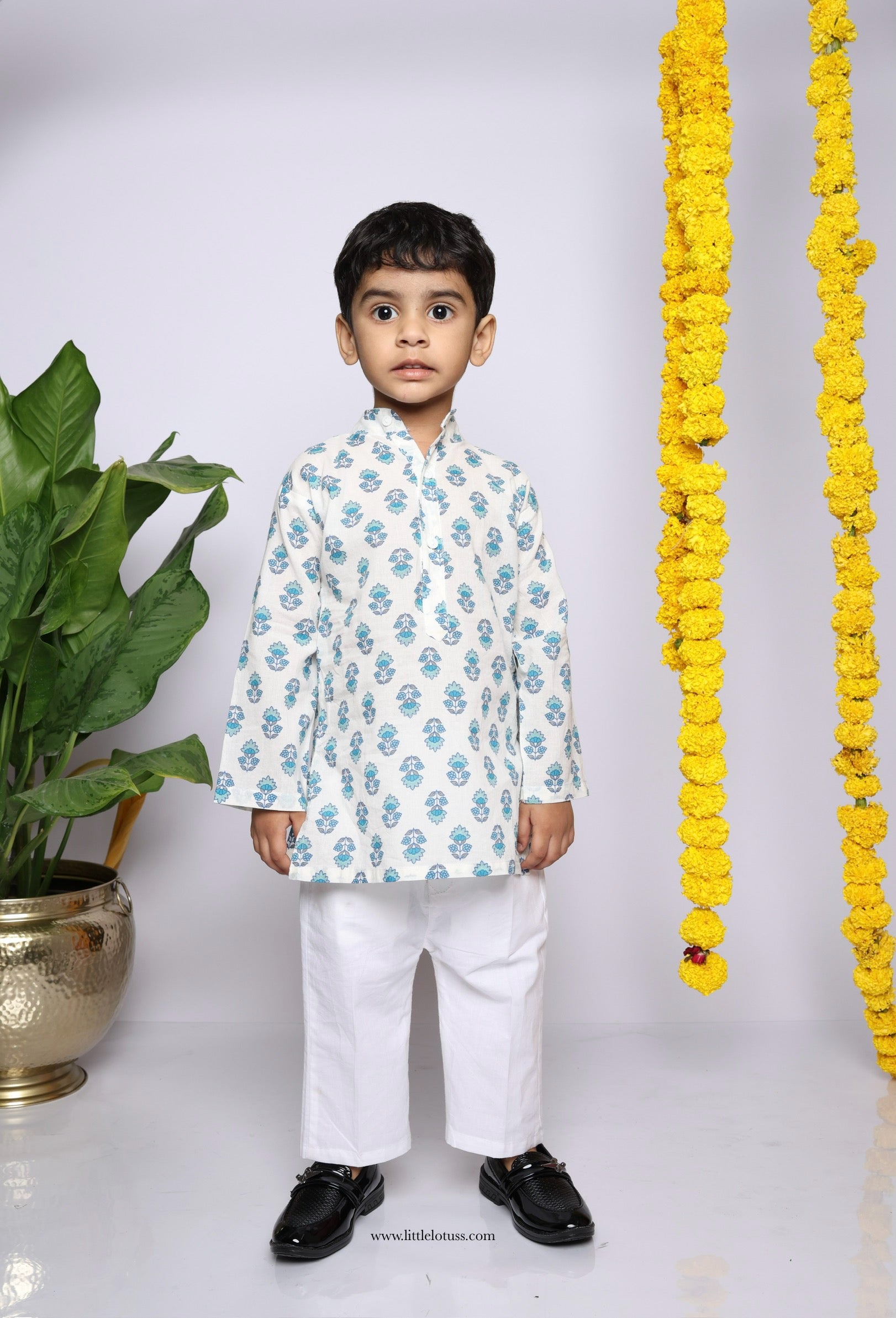 Blue Noir Kurta Pajama Set