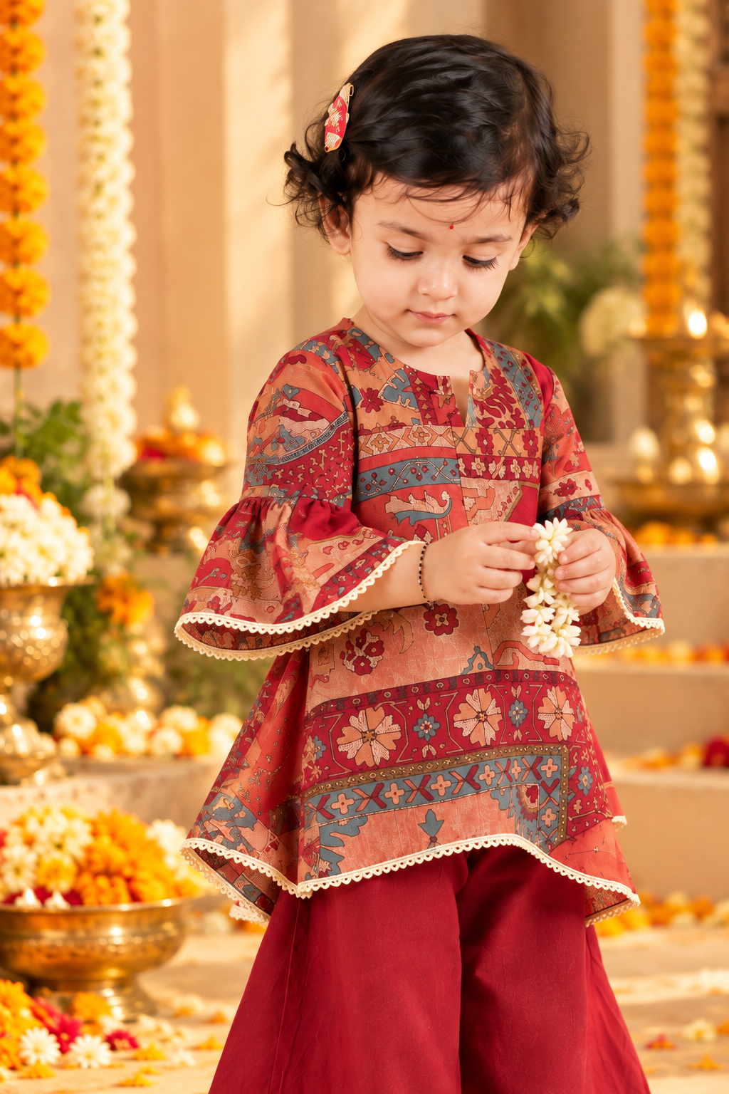 Ruchira – Festive Kurta Palazzo Set