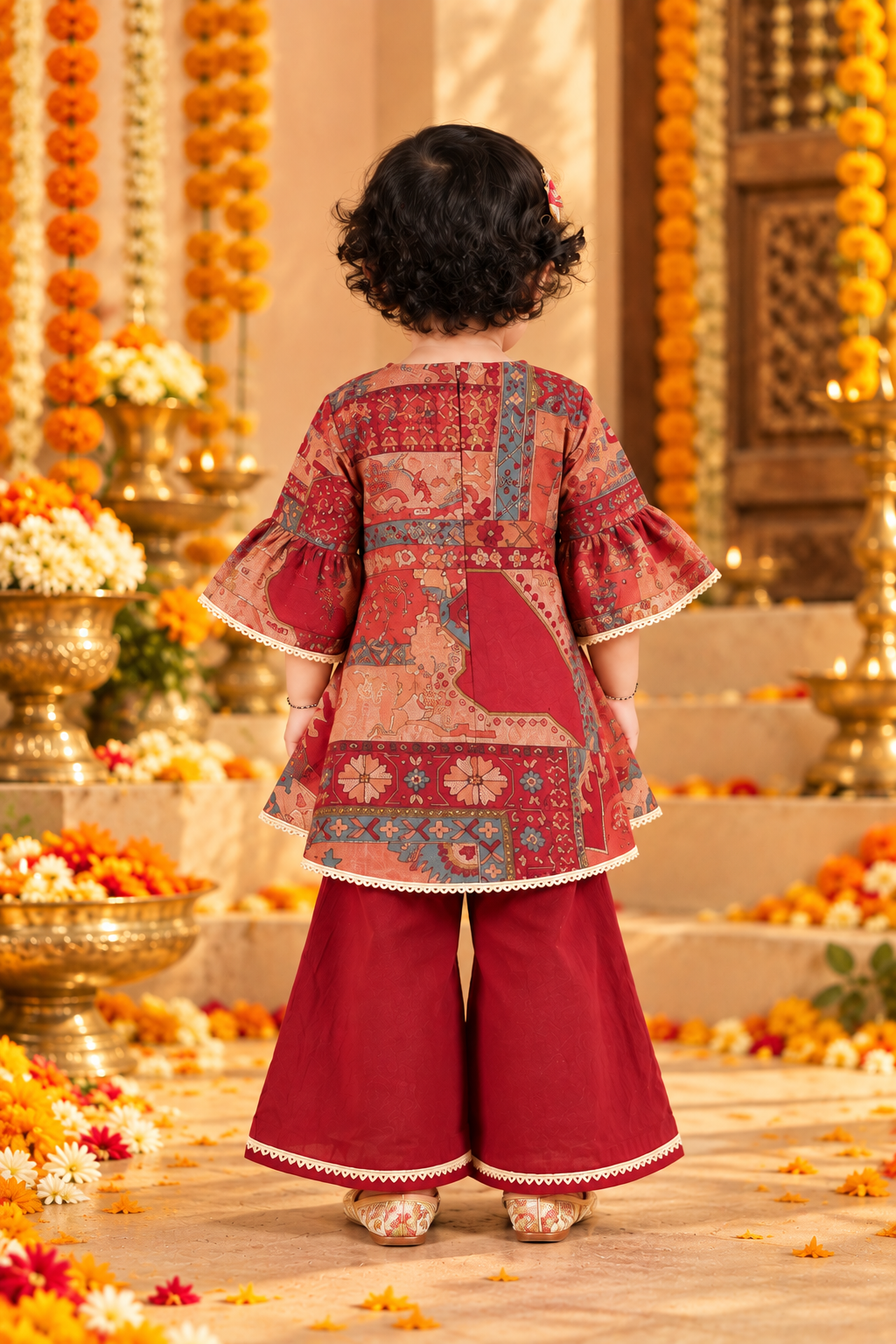 Ruchira – Festive Kurta Palazzo Set