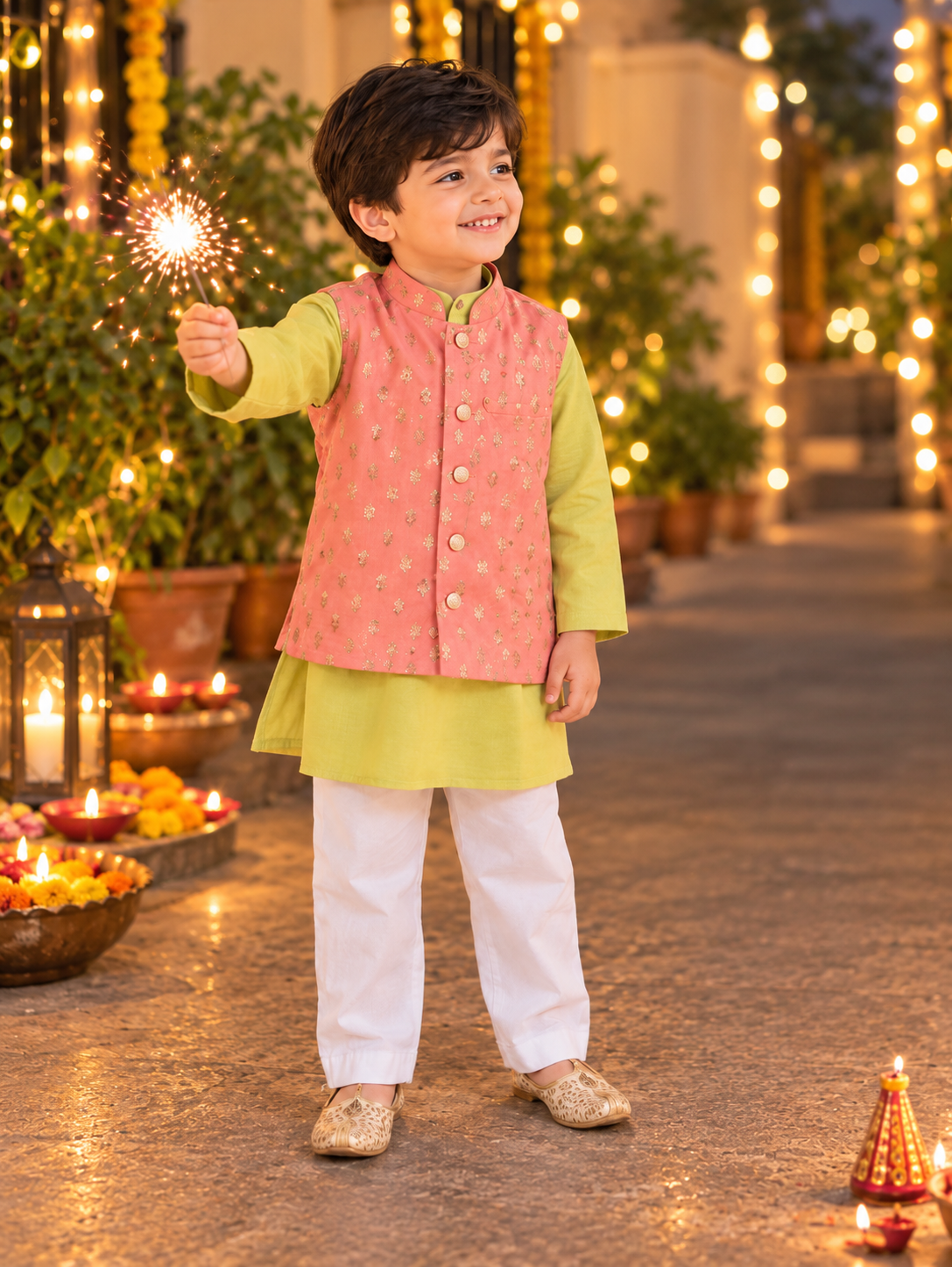 Anvay – Festive Kurta Jacket Set