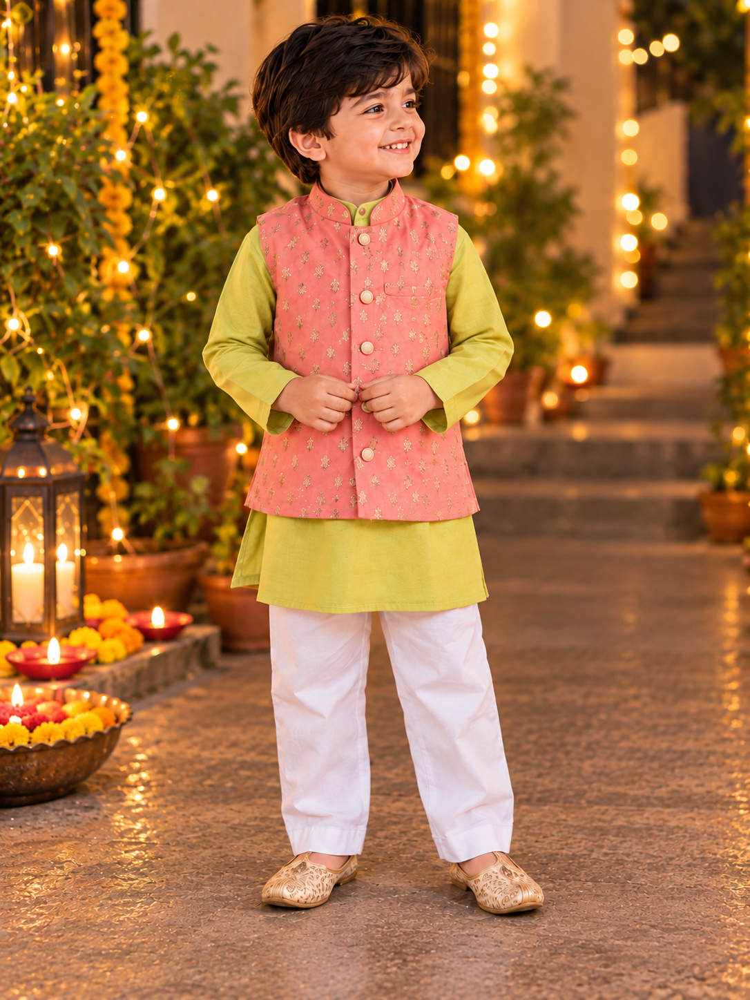 Anvay – Festive Kurta Jacket Set