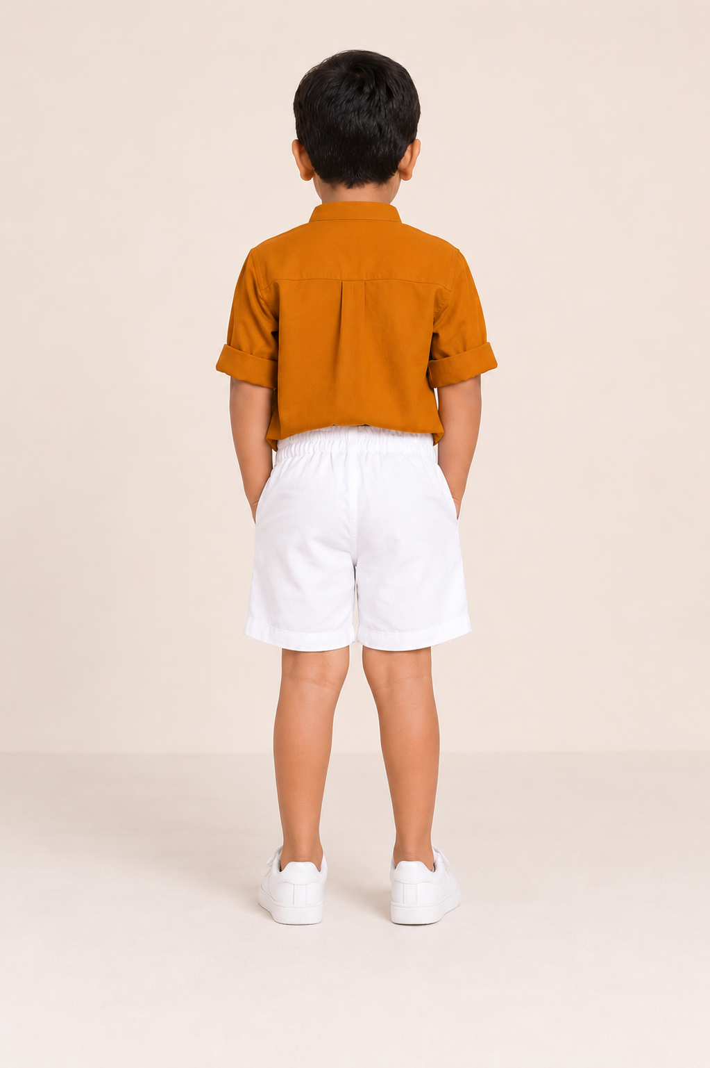 Mustard shirt Shorts Set
